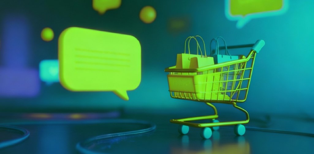 Interfaz de chat proactivo con indicadores visuales (tooltips) de los 5 segundos, mostrando cómo la IA acelera la conversión en el checkout del ecommerce.