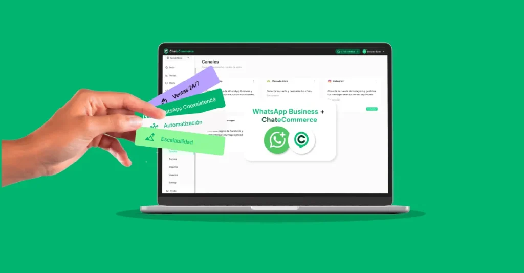 Integración nativa de ecommerce con WhatsApp Business, API y Coexistence para recuperación de carritos