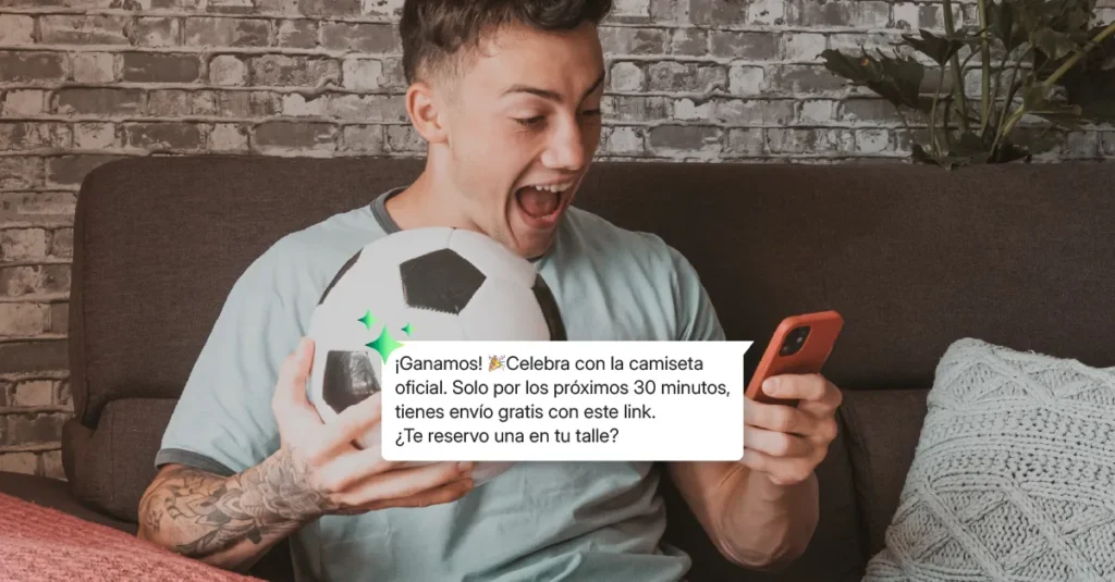 Comportamiento del consumidor en torneos de fútbol y oportunidades de venta por WhatsApp