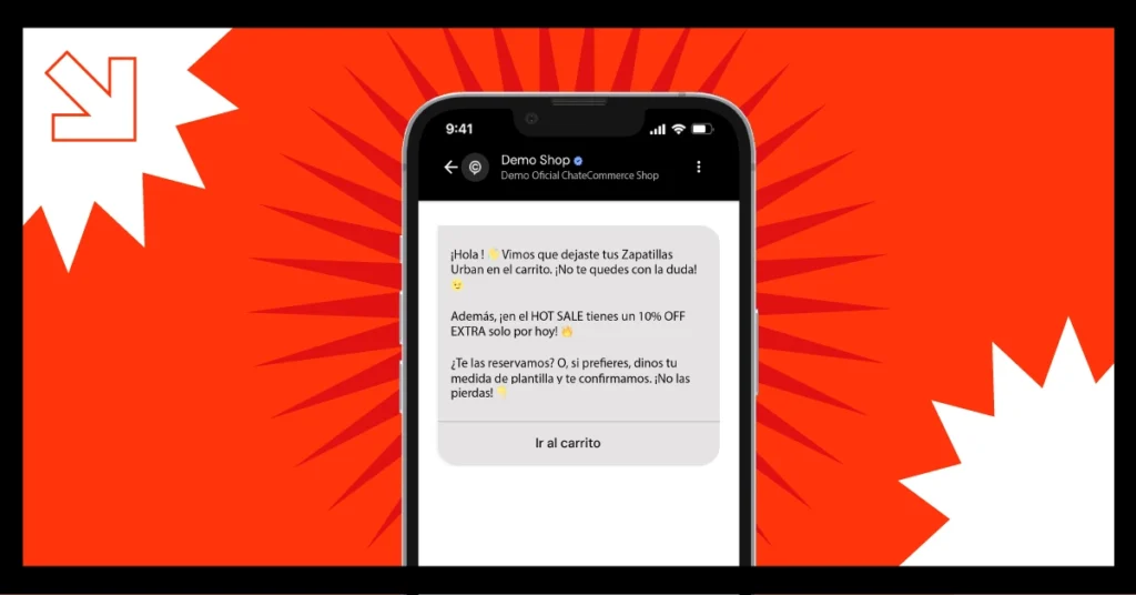 Recuperación de carritos abandonados por WhatsApp durante Hot Sale para ecommerce