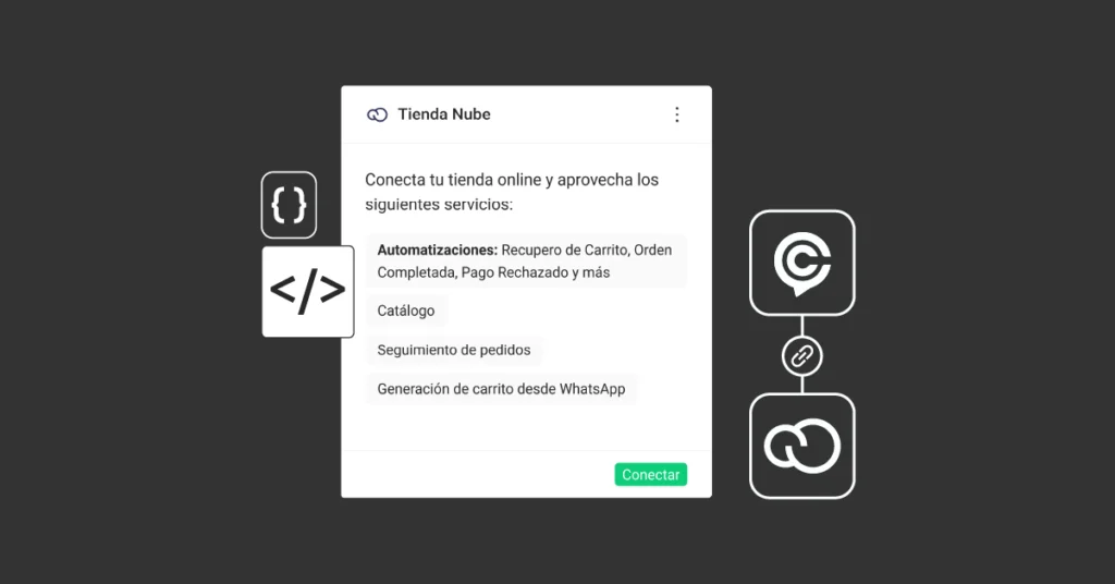 Integración nativa de ChateCommerce con Tiendanube para ventas por WhatsApp