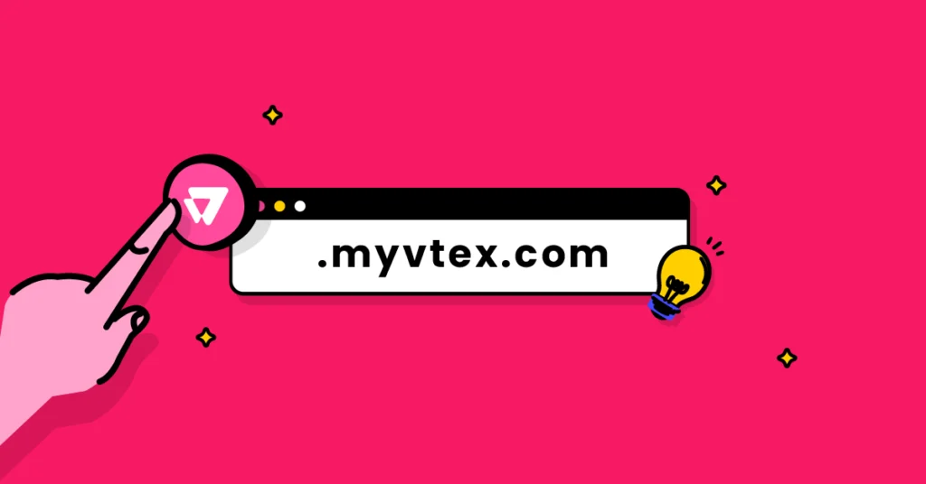Painel de administração VTEX IO com subdomínio myvtex.com no navegador