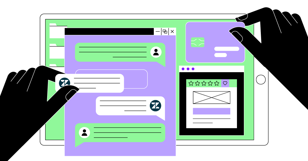Widget de Zendesk Chat instalado en una tienda online de eCommerce